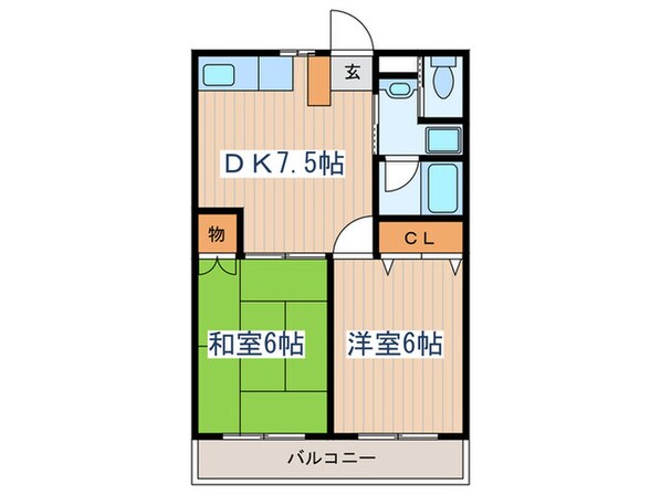 グランオーク武蔵府中の物件間取画像